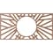 Ekena Millwork Hoover Wood Fretwork Pierced Ceiling Medallion, Wood (Paint Grade), 28"W x 14"H x 10 3/8"ID x 3/8"T CMWP28X14X0375HOMF - alternate 5